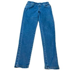 Hanna Andersson girls size 12 pull on elastic waist denim skinny leggings EUC